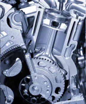 Certified mechanics performing transmission rebuild